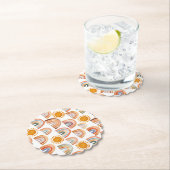 Wasserfarbe Whimsical Boho Rainbow and Sun  Untersetzer (Vor Ort)