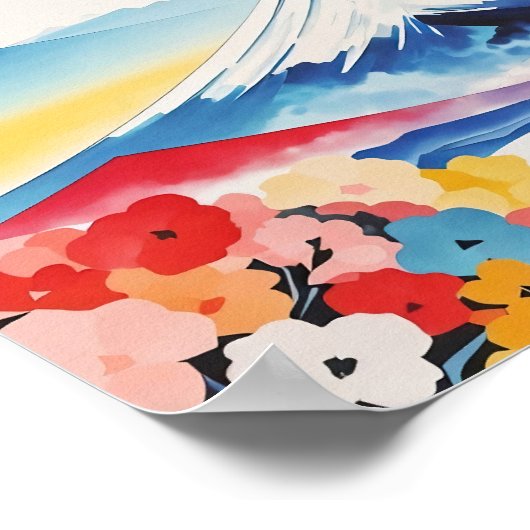 Wasserfarbe Whimsical Springtime Poster (Ecke)