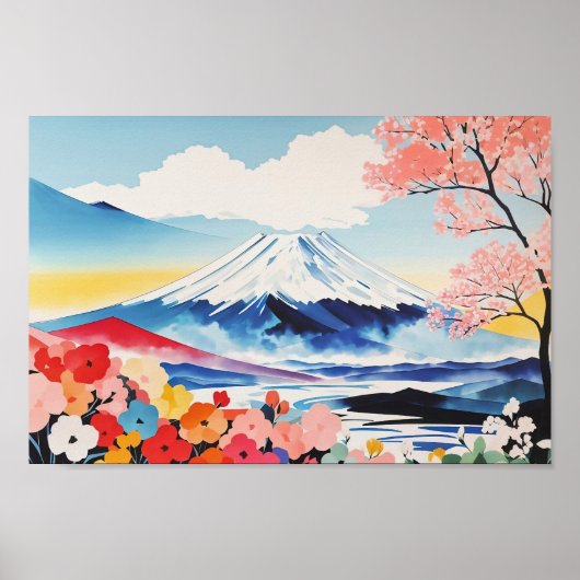 Wasserfarbe Whimsical Springtime Poster (Vorne)