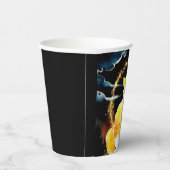 Wasserfarbe Whimsischer Fox Geburtstag Pappbecher (Rechts)