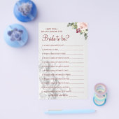 Wasserfarbe Wie gut kennen Sie die Karte des Braut (Einzeln)