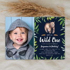 Wasserfarbe Wild One | Foto Birthday Party | Marin Einladung