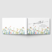 Wasserfarbe Wildblume Boho Brautparty Gästebuch (Voll)