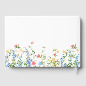 Wasserfarbe Wildblume Boho Brautparty Gästebuch (Rückseite)