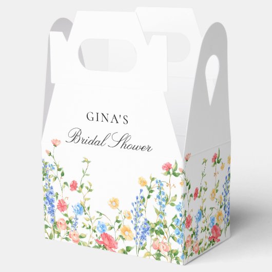 Wasserfarbe Wildblume Boho Brautparty Geschenkschachtel (Geöffnet)