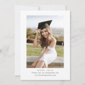 Wasserfarbe Wildblume Boho FOTO Abschluss Dankeskarte (Rückseite)