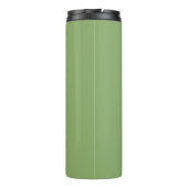 Wasserfarbe Wildblume Daisy Eleganter Skriptname Thermosbecher (Rückseite)