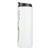 Wasserfarbe Wildblume Daisy Eleganter Skriptname Thermosbecher (Nach rechts gedreht)
