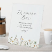 Wasserfarbe Wildblume Kinderdusche Momosa Bar Sockelschild (In Situ)