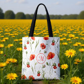 Wasserfarbe Wilde Poppies Tasche