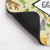 Wasserfarbe Wilde Tiersafari Jungle Muster Mousepad (Ecke)