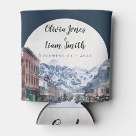 Wasserfarbe Willkommen bei der Hochzeit von Tellur Dosenkühler