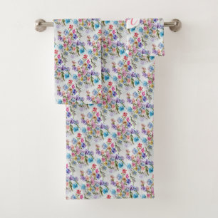 WASSERFARBE WIMSICAL FLORAL BADHANDTUCH SET