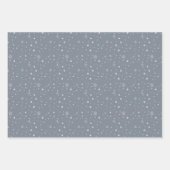 Wasserfarbe Winter Botanicale Snowflake Weihnachte Geschenkpapier Set (Vorderseite 2)