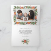 Wasserfarbe Winter Botanicals Frohe Weihnachten Fo (Innenseite)