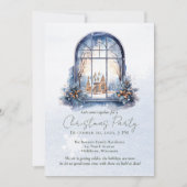 Wasserfarbe Winter Foliage Pine View Einladung (Vorderseite)