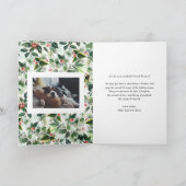 Wasserfarbe Winter Grün Frohe Weihnachten Foto (Innenseite)