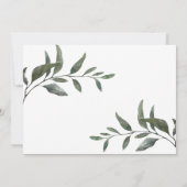 Wasserfarbe Winter Grün Weihnachten Foto (Rückseite)