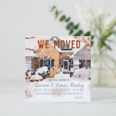 Wasserfarbe Winter Zuhause, wir bewegen uns Ankündigung (Stehend Vorderseite)