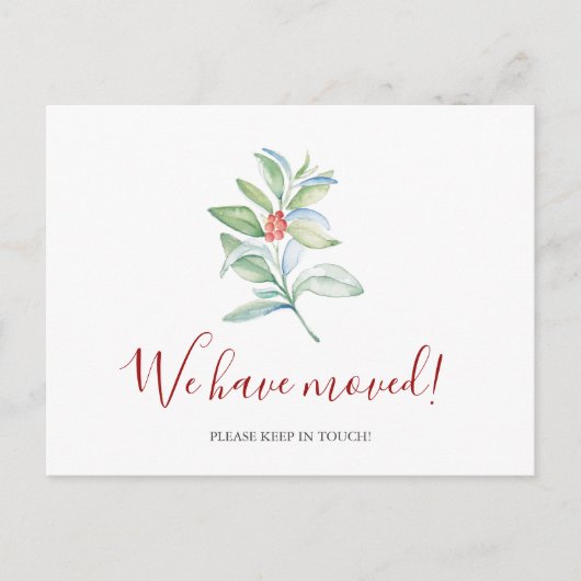 Wasserfarbe Wir haben Weihnachten Postkarte versch (Vorderseite)