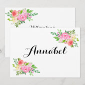 Wasserfarbe wird Ihnen mein Vorschlag für ein Blum Einladung (Vorne/Hinten)