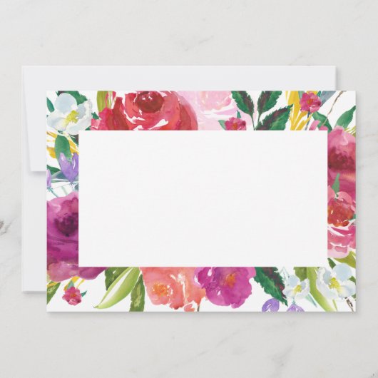 Wasserfarbe wird meine Bridesmaid-Anfrage sein Einladung (Rückseite)