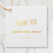 Wasserfarbe Woodland Igel Pilze Babydusche Geschenkanhänger (Vorderseite)