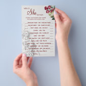 Wasserfarbe würde sie eher duschen Spielkarte Flyer (Handgriff)