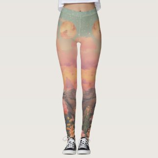 Wasserfarbe Wüstenrose Leggings
