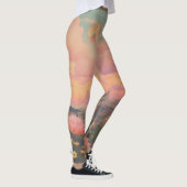 Wasserfarbe Wüstenrose Leggings (Rechts)
