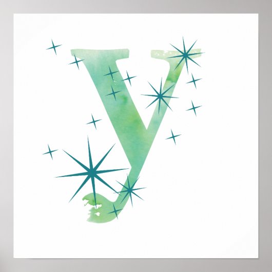 Wasserfarbe Y Poster (Vorne)
