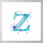 Wasserfarbe Z Poster (Vorne)