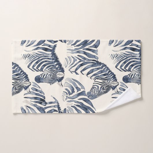Wasserfarbe Zebras Badhandtuch Set (Handtuch)