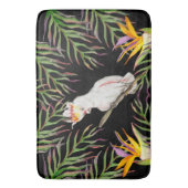 Wasserfarbe zeichnend Kakaduspapagei Badematte (Vorderseite Vertikal)