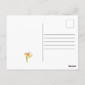 Wasserfarbe zeichnend Kakaduspapagei Postkarte (Rückseite)