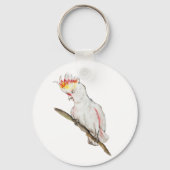 Wasserfarbe zeichnend Kakaduspapagei Schlüsselanhänger (Vorderseite)
