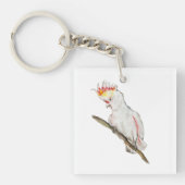 Wasserfarbe zeichnend Kakaduspapagei Schlüsselanhänger (Vorderseite)