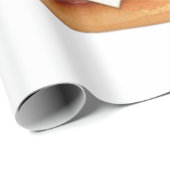 Wasserfarbe Zeichnend Käseseburger Geschenkpapier (Rolleneckpunkt)