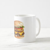 Wasserfarbe Zeichnend Käseseburger Kaffeetasse (VorderseiteRechts)