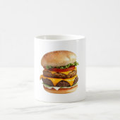 Wasserfarbe Zeichnend Käseseburger Kaffeetasse (Mittel)