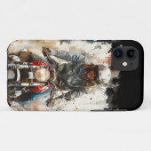 Wasserfarbe zeichnend MotoBikers Case-Mate iPhone Hülle (Rückseite (Horizontal))