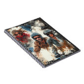 Wasserfarbe zeichnend MotoBikers Notizblock (Rechte Seite)