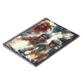 Wasserfarbe zeichnend MotoBikers Notizblock (Linke Seite)