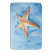 Wasserfarbe Zeichnend Starfish Badematte (Vorderseite Vertikal)