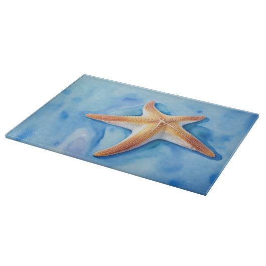 Wasserfarbe Zeichnend Starfish Schneidebrett (Ecke)
