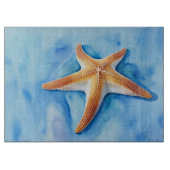 Wasserfarbe Zeichnend Starfish Schneidebrett (Vorderseite)