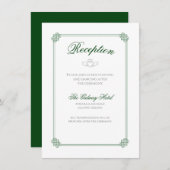 Wasserfarbe Zielort: Irland Empfang Begleitkarte (Vorne/Hinten)