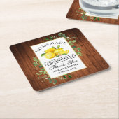 Wasserfarbe Zitronenwälder Rechteckiger Pappuntersetzer (angewinkelt)