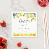 Wasserfarbe Zitrusfrüchte Babydusche Serviette (Beispiel)