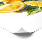 Wasserfarbe Zitrusfrüchte Zitrusfrüchte Küche Kuns Fotodruck (Ecke)